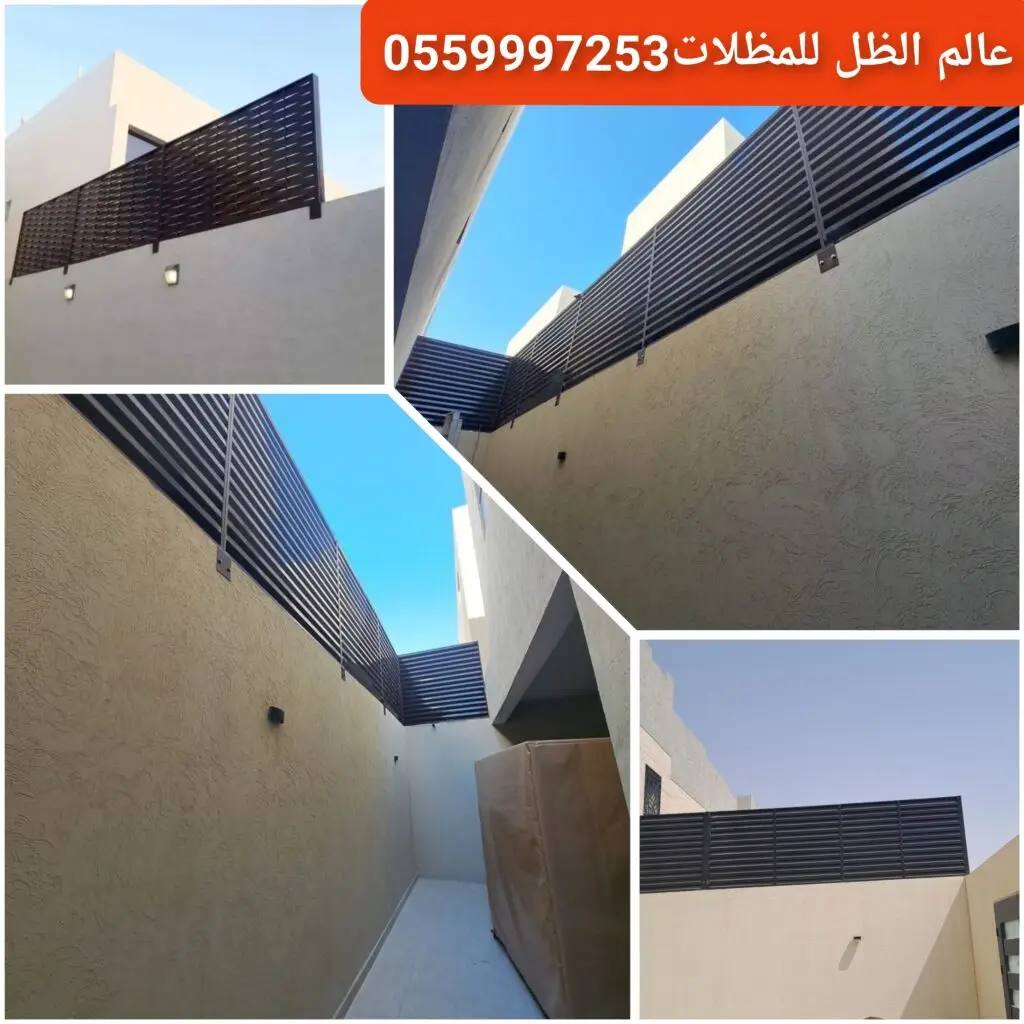 سواتر حديد شد حديثة لحماية وتغطية المساحات الخارجية في جدة.