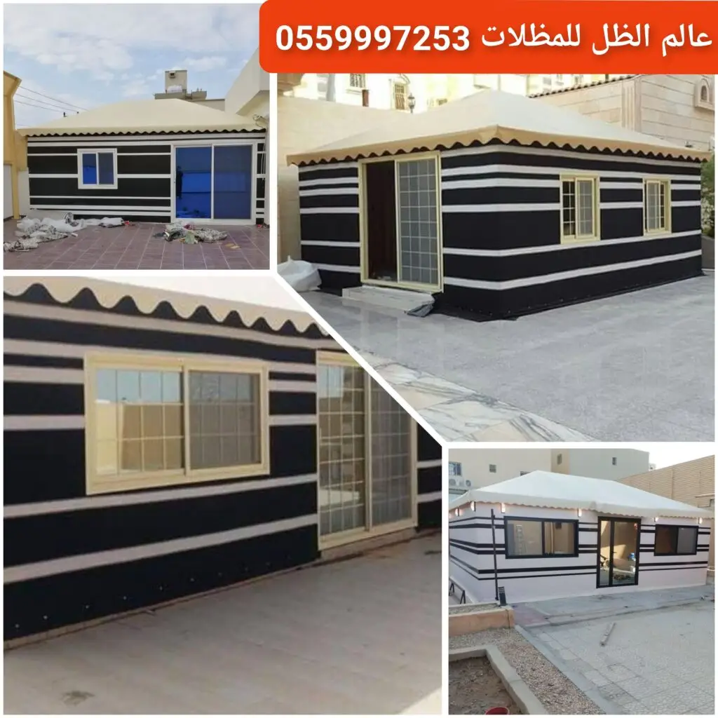 تصميم بيت شعر فاخر للحدائق والاستراحات في جدة.