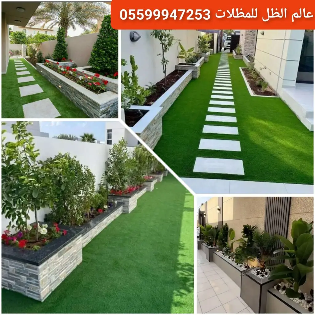 تنسيق حدائق منزلية حديثة في جدة.